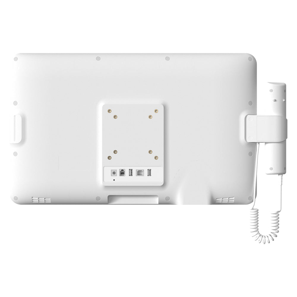 Hitekon MT1566 Smart Bedside Terminal rear image with input and mounting points