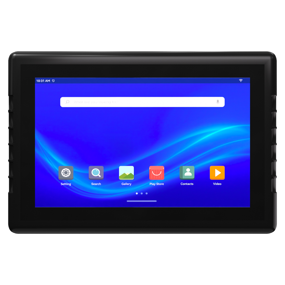 Hitekon V7S Mobile Rugged Tablet front on home screen